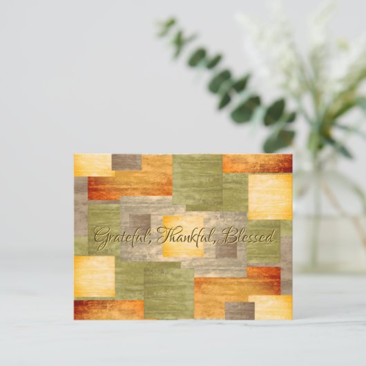 Farbblöcke Postkarte (Stehend Vorderseite)