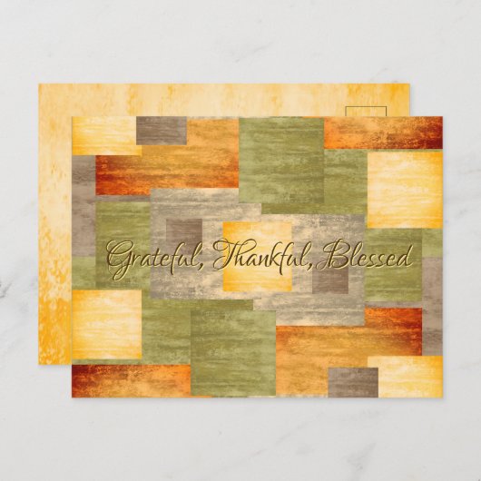 Farbblöcke Postkarte (Vorne/Hinten)