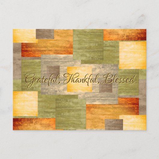 Farbblöcke Postkarte (Vorderseite)