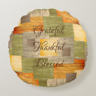 Farbblöcke Rundes Kissen