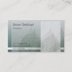 Farbblöcke und -Blätter Visitenkarte