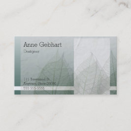 Farbblöcke und -Blätter Visitenkarte