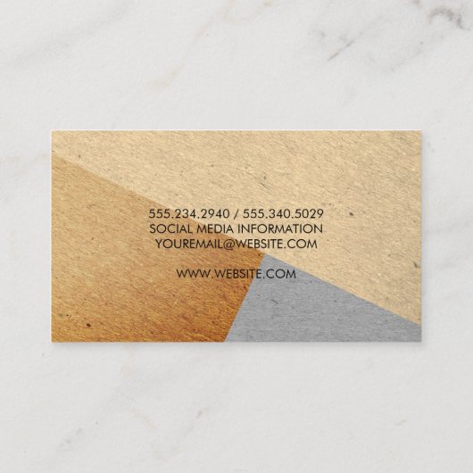 Farbblöcke Visitenkarte (Rückseite)