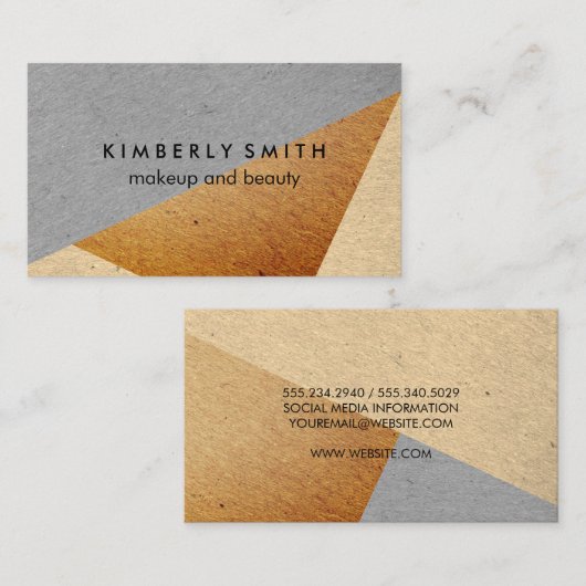 Farbblöcke Visitenkarte (Vorne/Hinten)