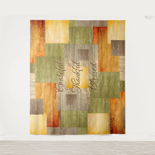 Farbblöcke Wandteppich (Vorderseite)