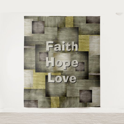 Farbblöcke Wandteppich (Vorderseite)