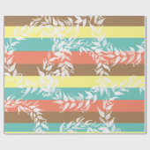 Farbblockfeuermuster Geschenkpapier (Flach)