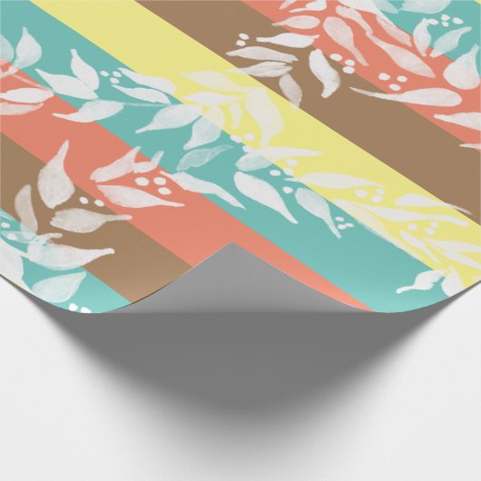 Farbblockfeuermuster Geschenkpapier (Ecke)