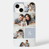 Farbblockfoto-Collage und Monogramm Case-Mate iPhone Hülle (Rückseite)