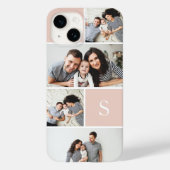 Farbblockfoto-Collage und Monogramm Case-Mate iPhone Hülle (Rückseite)