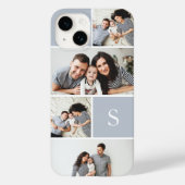 Farbblockfoto-Collage und Monogramm Case-Mate iPhone Hülle (Rückseite)