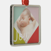 Farbblockfreude Ornament Aus Metall (Rechts)