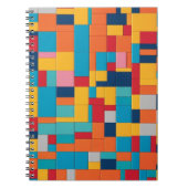 Farbblockgitter-Notebook Notizblock (Vorderseite)