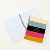Farbblockgrdiente Farbpalette Notizblock (Innenseite)