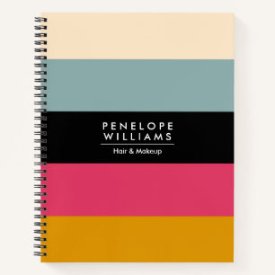 Farbblockgrdiente Farbpalette Notizblock