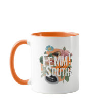 Farbblockierte Collage-Tasse