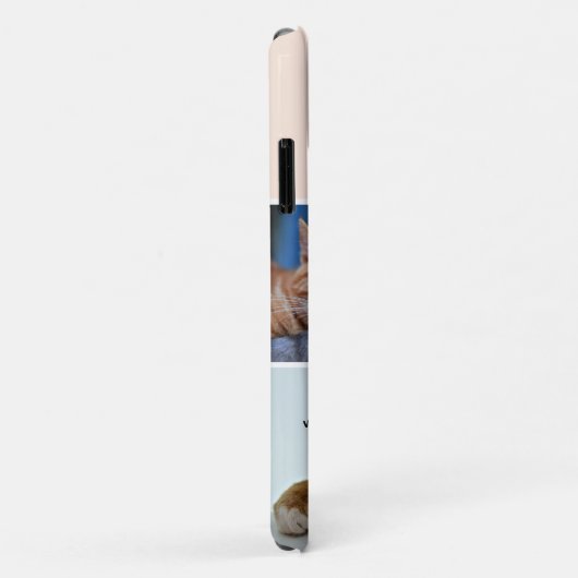 Farbblockkatzenkatze Monogramm Pet Case-Mate iPhone Hülle (Hinten/Rechts)