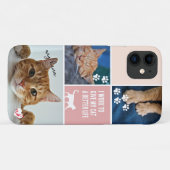 Farbblockkatzenkatze Monogramm Pet Case-Mate iPhone Hülle (Rückseite (Horizontal))