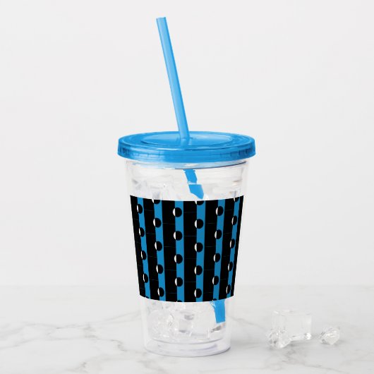 Farbblockkreis Acryltrinkbecher (Vorderseite Ice)
