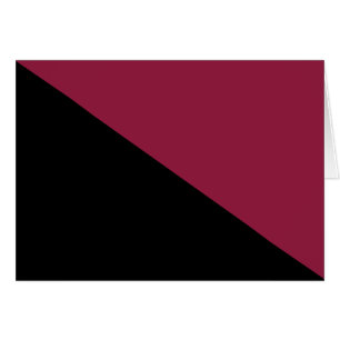 Farbblockleere Karten (schwarz & Berry rot)
