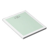 Farbblockminze Notepad Notizblock (angewinkelt)