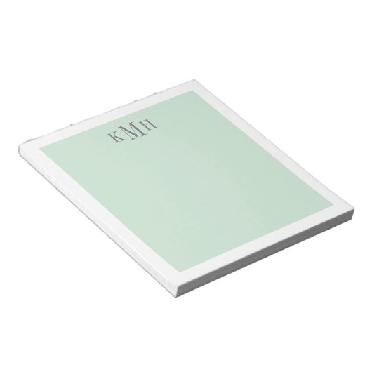 Farbblockminze Notepad Notizblock (angewinkelt)