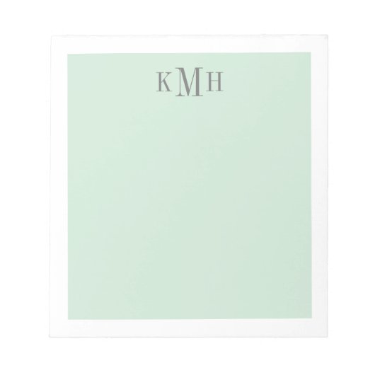 Farbblockminze Notepad Notizblock (Vorderseite)