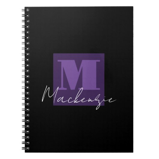 Farbblockmonogramm Notizblock (Vorderseite)