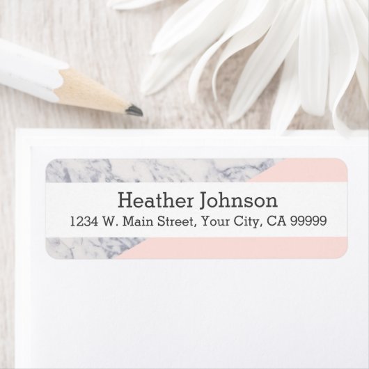 Farbblockmuster aus rosa Marmor (Insitu)