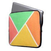 Farbblockmuster für Sommerformen Laptopschutzhülle (Vorderseite Links)