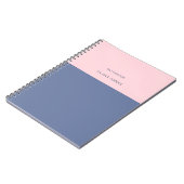 Farbblockname Graurosa Notizblock (Linke Seite)