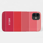 Farbblockname Rosa Streifen Case-Mate iPhone Hülle (Rückseite (Horizontal))