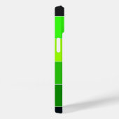 Farbblocknamensstreifen Streifen grün Case-Mate iPhone Hülle (Rückseite / Rechts)