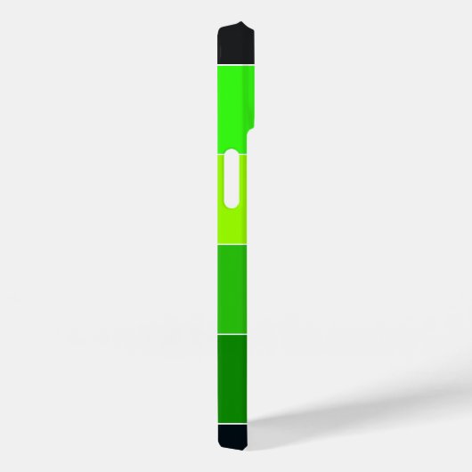 Farbblocknamensstreifen Streifen grün Case-Mate iPhone Hülle (Rückseite / Rechts)