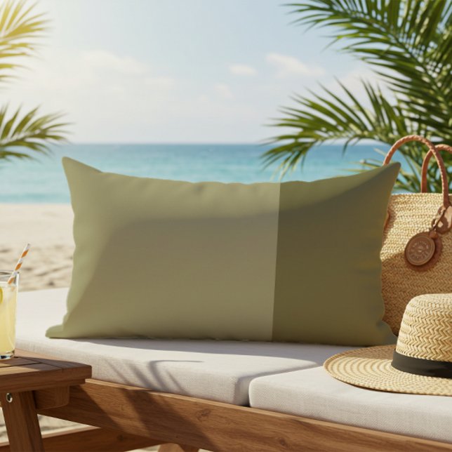 Farbblocksage grün im Freien Kissen Für Draußen (Von Creator hochgeladen)