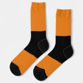 Farbblocksocken - orange socken (Linkes Detail)