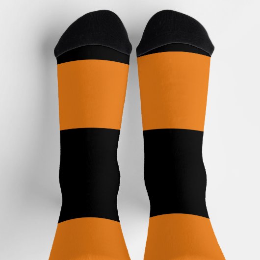 Farbblocksocken - orange socken (Oben)