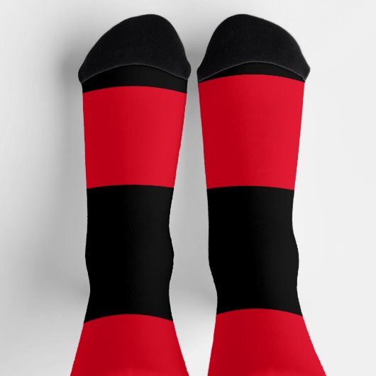 Farbblocksocken - Rot Socken (Oben)
