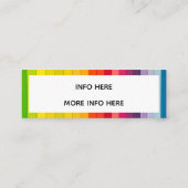 Farbblockstempel Mini Visitenkarte (Rückseite)