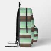 Farbblockstreifen mit Minze Chocolate Chip Bedruckter Rucksack (Links)