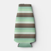 Farbblockstreifen mit Minze Chocolate Chip Flaschenkühler (Vorderseite)