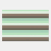 Farbblockstreifen mit Minze Chocolate Chip Geschenkpapier Set (Vorderseite 3)