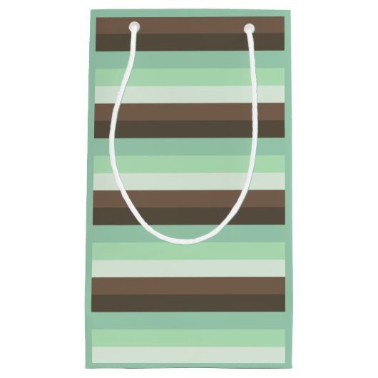 Farbblockstreifen mit Minze Chocolate Chip Kleine Geschenktüte (Vorderseite)