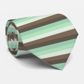 Farbblockstreifen mit Minze Chocolate Chip Krawatte (Gerollt)