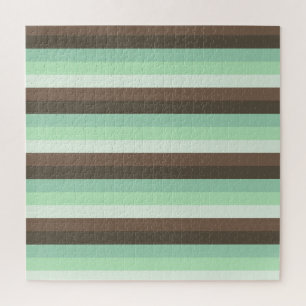 Farbblockstreifen mit Minze Chocolate Chip Puzzle