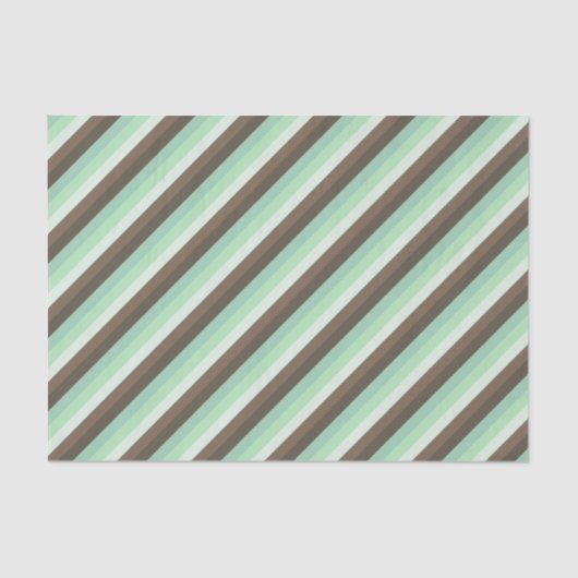 Farbblockstreifen mit Minze Chocolate Chip Seidenpapier (Vorderseite)