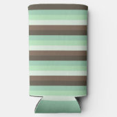 Farbblockstreifen mit Minze Chocolate Chip Selters Dosenkühler (Rückseite)