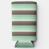 Farbblockstreifen mit Minze Chocolate Chip Selters Dosenkühler (Vorderseite)