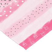 Farbblockstreifen mit weißen rosa Pinselstrichen Kurzer Tischläufer (Ecke)