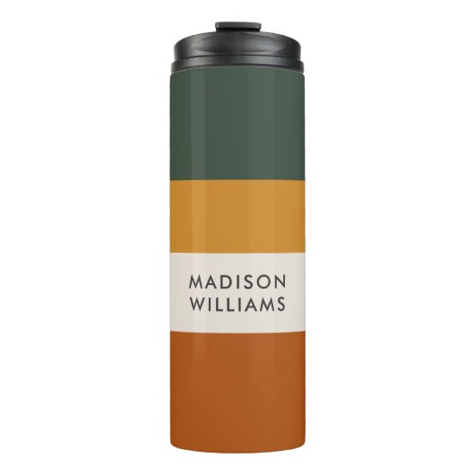 FarbblockTherme für das Skript Monogramm Thermosbecher (Vorderseite)